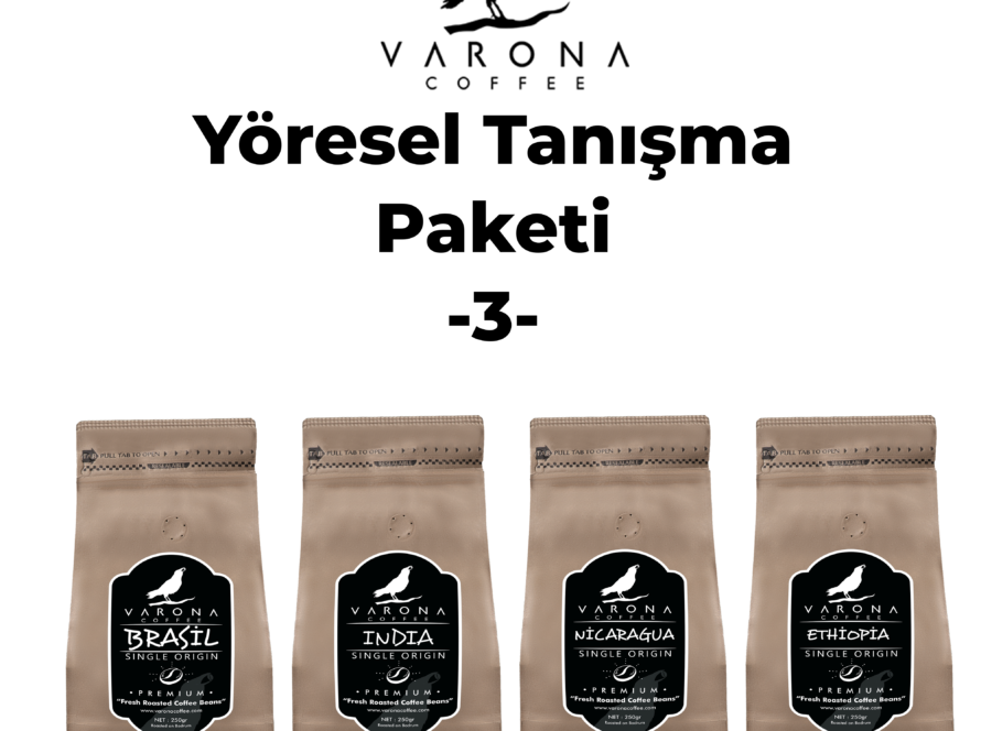 Varona Coffee Yöresel Tanışma Paketi 3 Colombia Uganda Rwanda Peru
