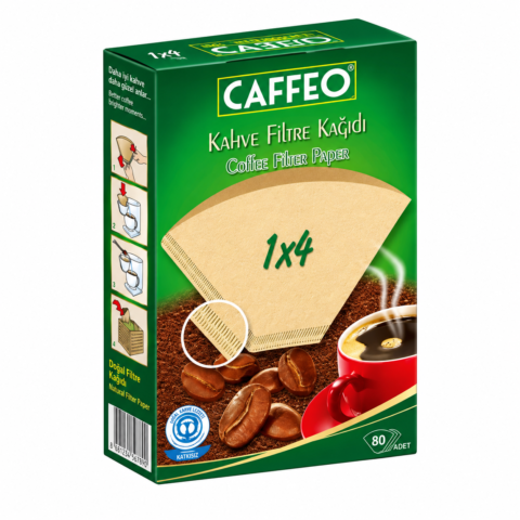 Caffeo 1x4 kahve filtre kağıdı 80 adet